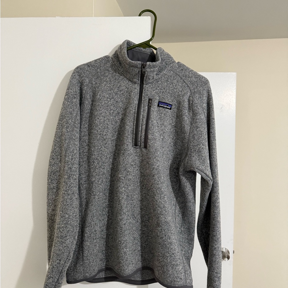 Patagonia Men's Zip-Up Gray Sweater